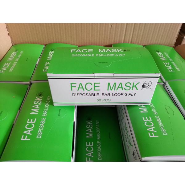 White 3 Ply Earloop Non Woven Disposable Face Mask