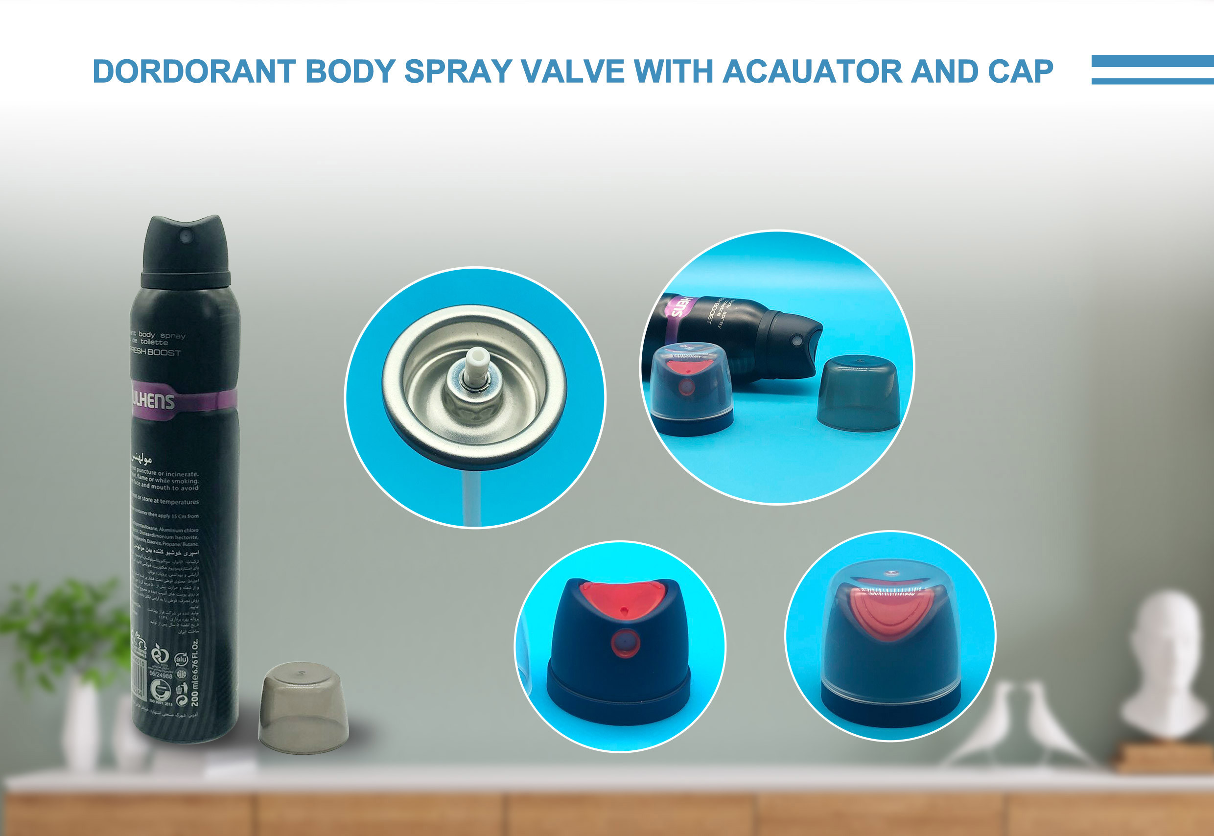 Deodorant Spray Aerosol Valve For Versatile Compatibility With Various Deodorant Formulations