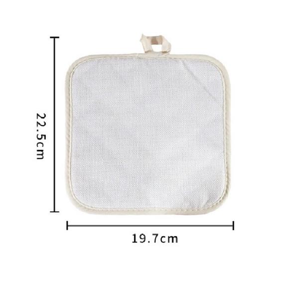 Customized Sublimation Placemats Blanks Linen And Polyester Sublimation Pot Holder Blanks