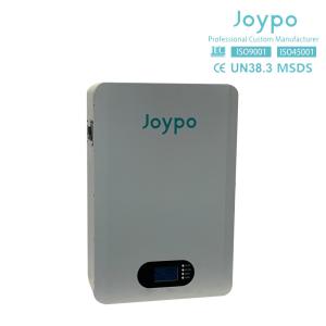 China Joypo Wall Mounted 5KWH 10KWH LiFePO4 Rechargeable Battery For Solar Power Storage wholesale