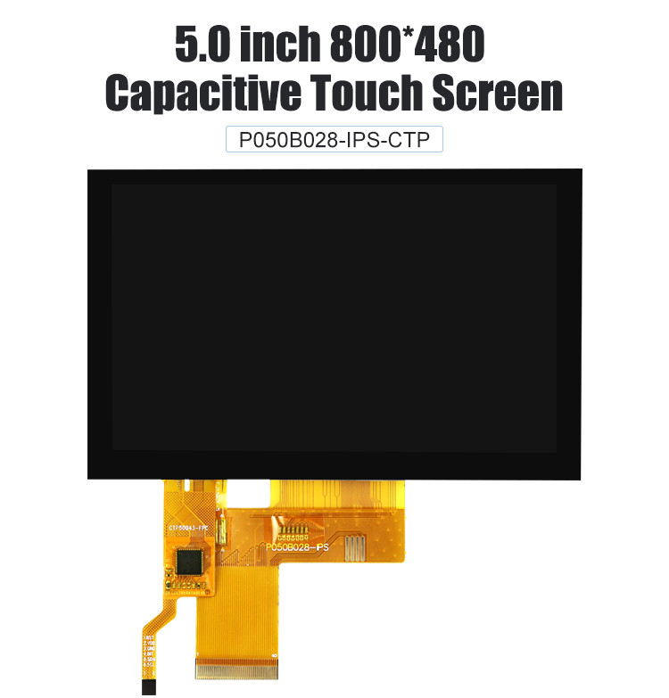 5 Inch CTP TFT LCD Touch Screen Module Display RGB 24bit Interface