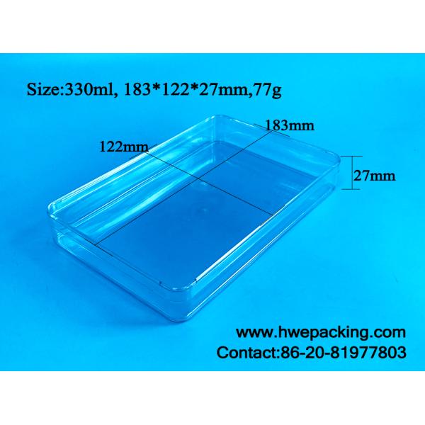 330ml Square Plastic Stackable Storage Boxes With Removable Lid