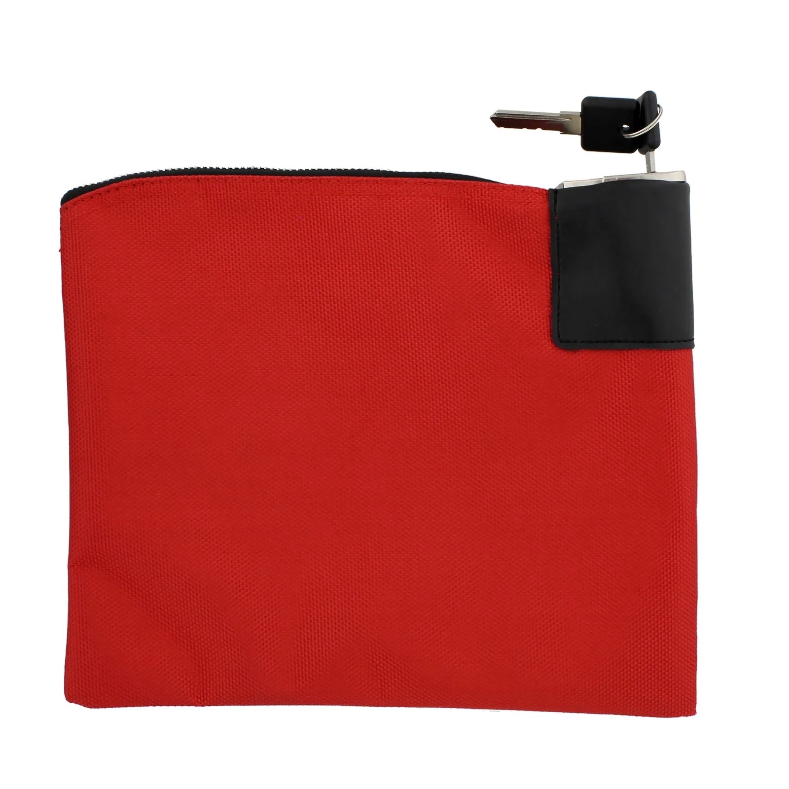 WATERPROOF CASH BAG WITH LOCK AND 2 KEYS, NYLON FILE BAG, ZIPPERED BANK DEPOSIT BAG,