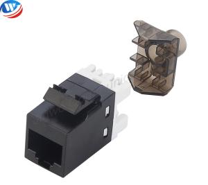 AMP Type Blue Black Keystone Jack CAT6 UTP 180 Degree Keystone Jack