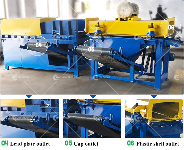 Scrap Electrical Car Lead Acid Dismantling Machine With PLC PC Touch Screen Control