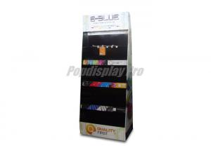 China 24 Hook Cardboard Point Of Sale Display Stands 3 Tier Full Color Printed wholesale