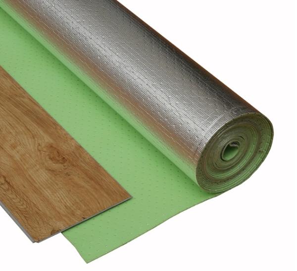 Quality Fire Retardant Silver Aluminum Foil Foam Underlayment For Laminate Flooring for sale