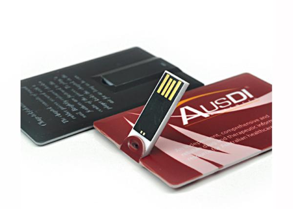 Quality Custom Print Credit Card Pen Drive 1GB Waterproof  Memory Stick Colorful and Slim for sale