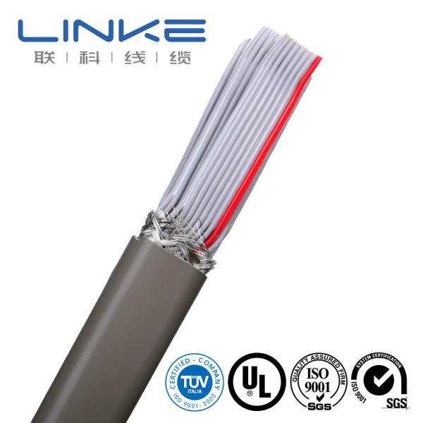 Quality 1000V 50 Cores Tinned Copper with Shield TPU Flat Cable Material Shape Flat Wire for sale