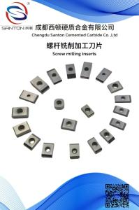 China Screw Milling Series Blades Thermal Shock Carbide Milling Tool Inserts Impact Resistant wholesale