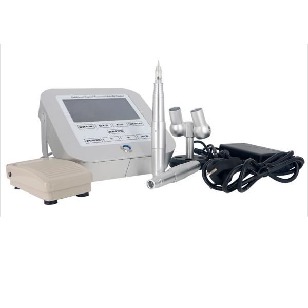 Silver Aluminum Multifunction Semi Permanent Makeup Machine / Digital Tattoo Machine Gun