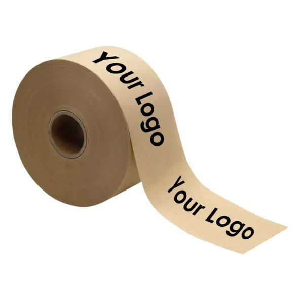 Custom Logo Printed Packaging Packing Customized Kraft Paper Custom Packing Tape With Logo Printing 4Cm 4713