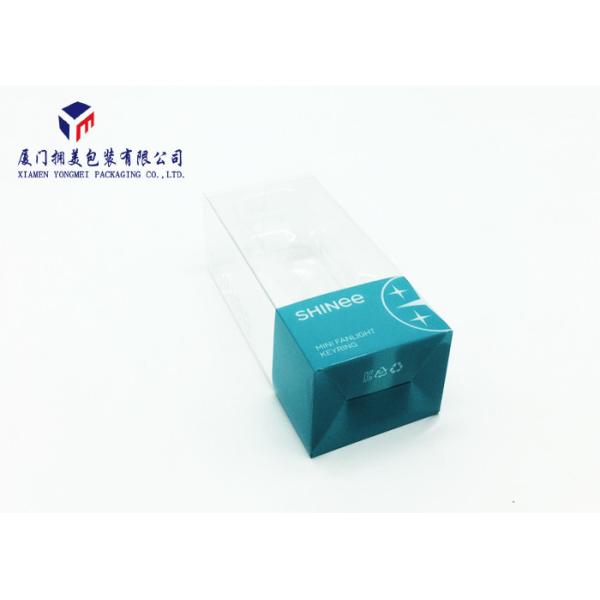 Keyring Transparent Plastic Box , Clear Pet Plastic Boxes 12.5cm Height