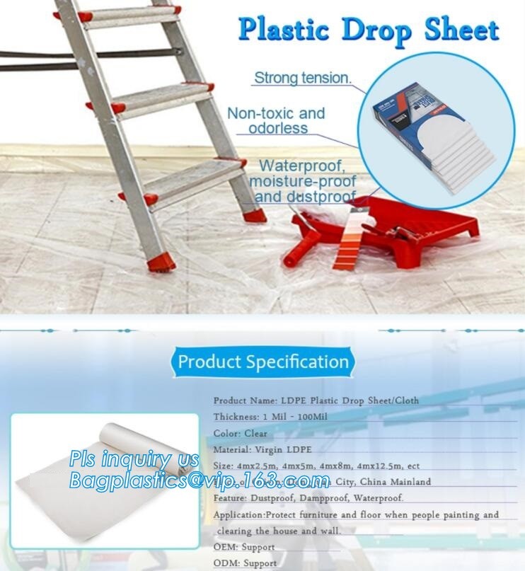 Customized Square Bottom or Side Guesst Plastic Protective Pallet Covers, 4 Mil Dust proof Clear Pallet Covers, BAGPLAST