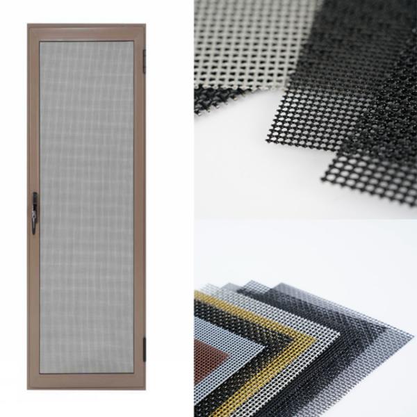 Gold Frame Mosquito Proof Window 14mesh Steel Mesh Security Screen