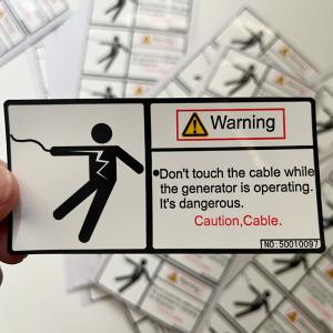 China Waterproof Packaging Printed Vinyl Warning Stickers Custom Logo wholesale