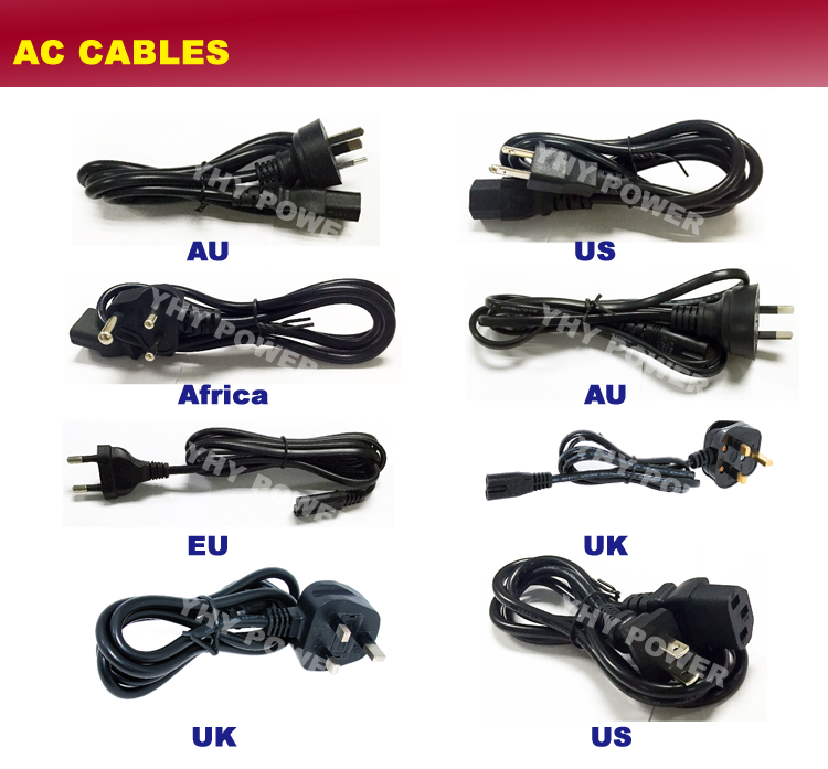 12V 6.67A 80W Universal AC DC Power Adapter With 200000 Hrs Life Span