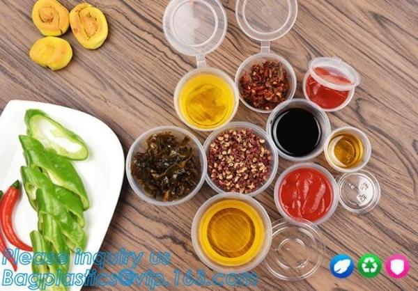Quality Sauce Pot Chutney Cups Slime Storage Container Box With Lids Kitchen Organizer Drop Ship Baking Jelly Dessert Cup for sale