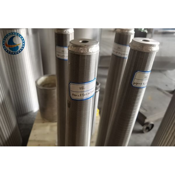 Welded Stainless Steel 0.3mm Slotted Wedge Wire Pipe Cylinder Type