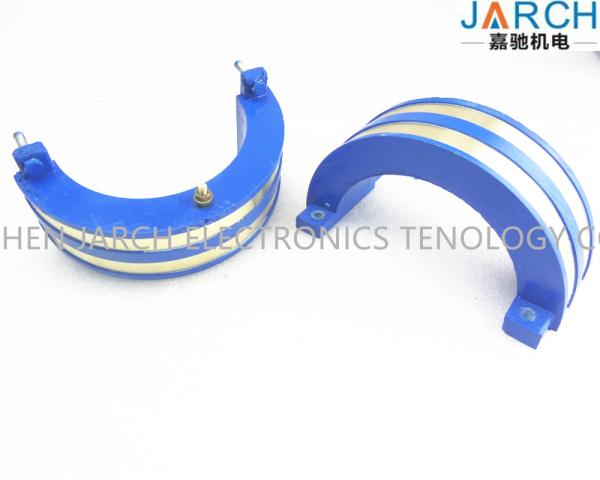 Quality Mechanical Package Machine Slip Ring Assembly , Split Slip Ring 12 Contacts For DC Motors for sale