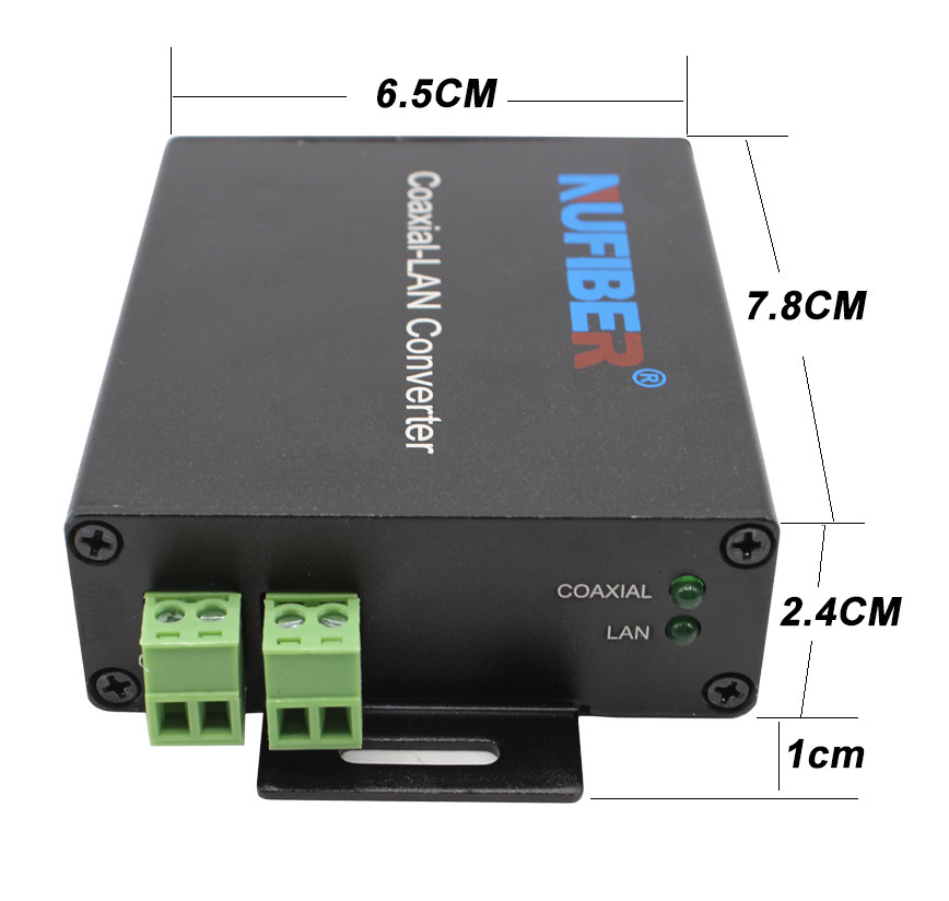 NF-1802S/M Ethernet over Coaxial Extender for IP Network Devices Fast Data Transmission up to 80Mbps