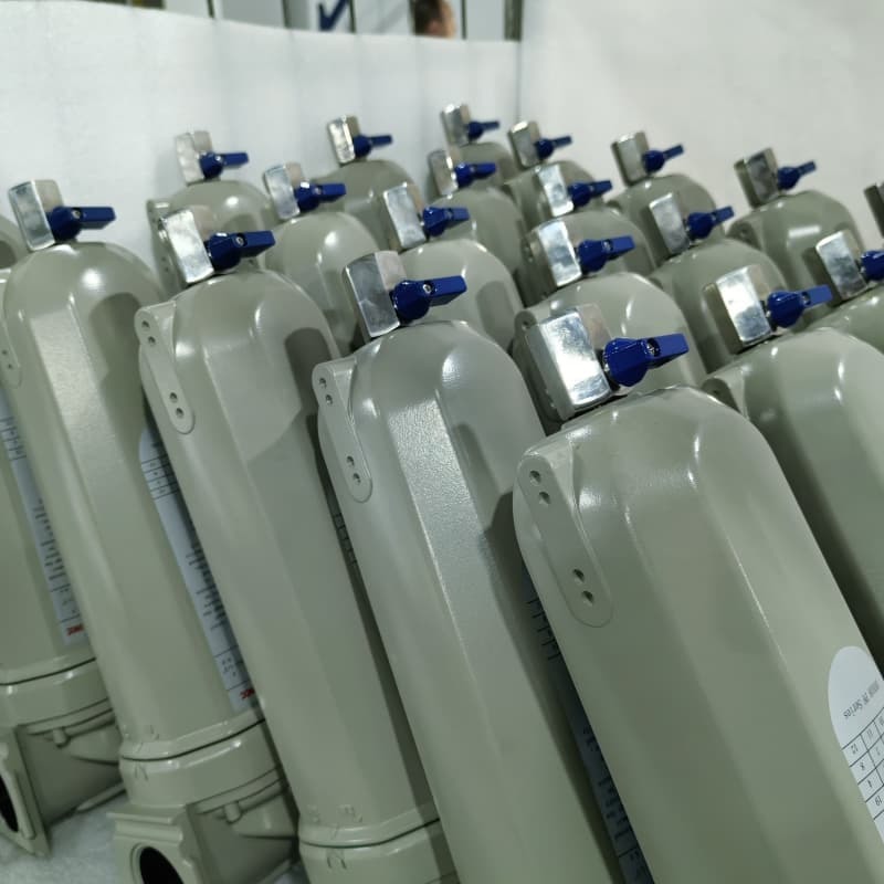 Rc1/2-3" Connection Air Compressor Oil Filter for High Filtration Performance From 5 μm To 0.01μm