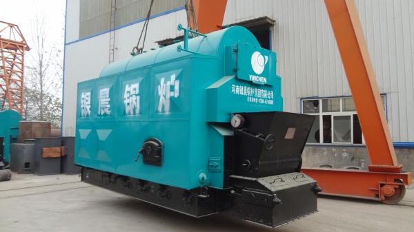 Quality Horizontal Wood Fired Steam Boiler Low Pollution Combustion Automatic And Chain Grate for sale
