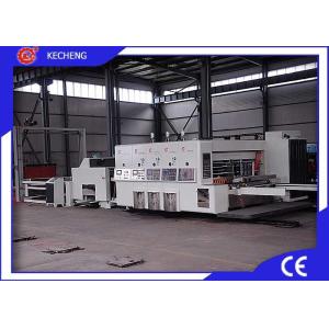China Auto Feeding  Cutting Carton Printing Machine / Flexo Printing Slotting Machine on sale