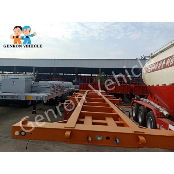 Mechanical Suspension Steel 40ft Skeletal Semi Trailer