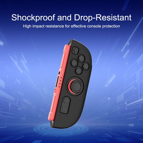 Full-Cover Silicone Case for Switch 2 360° Protection Secure & Comfortable Grip for Nintendo Switch 2 Joy-con Controller with Side Protection Enhanced