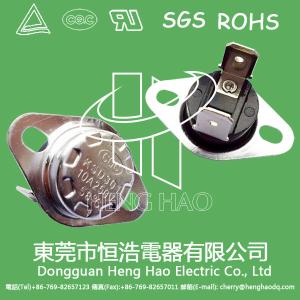 China Temperature Controlled KSD Bimetal Thermostat For Automobile Cooling Fan wholesale