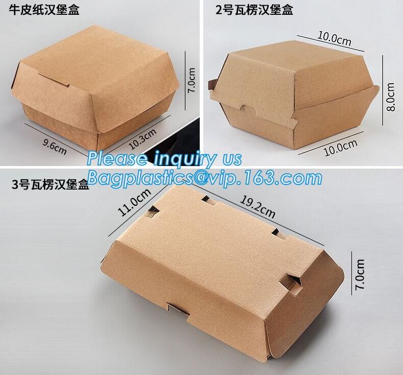 kraft paper sandwich box with window ,triangle sandwich box for packaging,Cardboard Box With Clear Window Burger Sandwic
