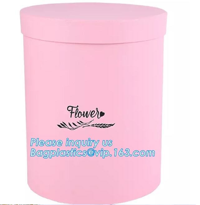 Custom design gradient color luxury paper packaging gift box with lid,Paper Flower Box Florist Bouquet Box Packaging Ros