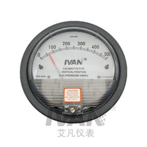 China 4&quot; Dial Size Differential Pressure Meter for Measuring Pressure Differences up to 1.5kpa wholesale