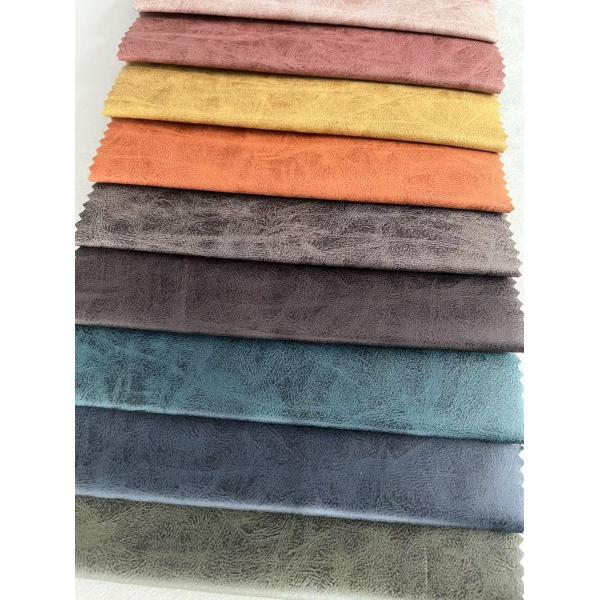 Quality Anti Fouling Knitting Leather Like Fabric Soft Faux Leather Fabric for sale