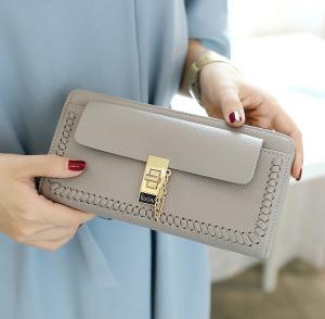 2016 new Ms. wallet long section of Korean zipper large capacity multi-function clutch lock