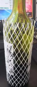 China Beer Bottle Net Protective Netting Sleeve PE Non Toxic 18 Meshes In A Loop wholesale