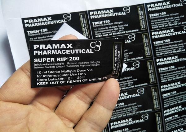 Quality Full Color Printing 10ml Vial Labels Stickers Glossy Surface For Anabolic for sale