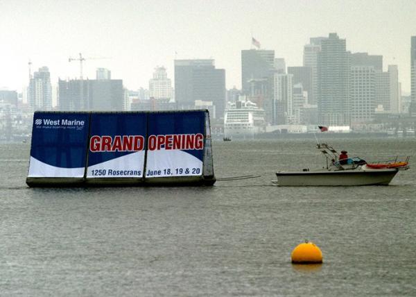 Quality Crazy Event Advertising Inflatables Billboard /  Inflatable Floating Billboard for sale
