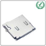 Phone Pos Mini Sd Card Connector , 9pin 1.85H TF Push Push Memory Card Connector