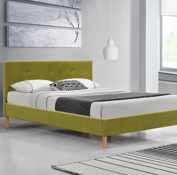 Quality Customized Children Upholstered Fabric Bed With Buttons Tufted for sale