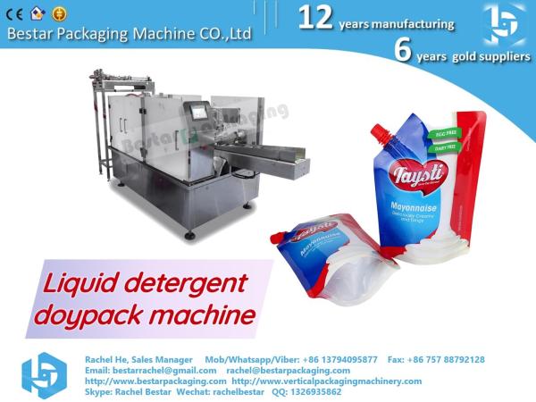 Quality How to pack liquid detergent in a vertical bag with a nozzle for sale