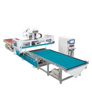China Woodworking 1325 Auto Nesting CNC Router Machine 4 X 8ft Vacuum Bed 9kw Wood Automatic Multi-Spindles Head 3d 1220*2440m wholesale