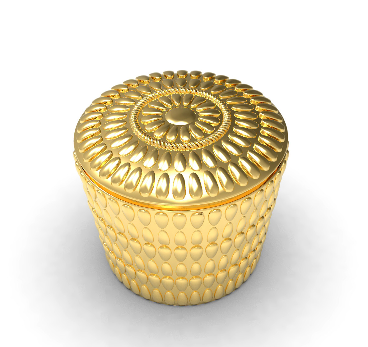 Pineapple Grain Shape Zinc Alloy FEA 15 Perfume Bottle Caps