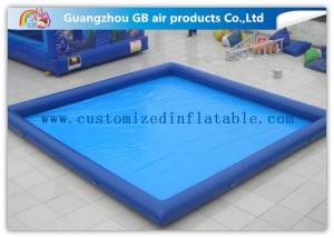 China Rectangular Inflatable Swimming Pool Above Ground , Backyard Inflatable Pool For Family on sale