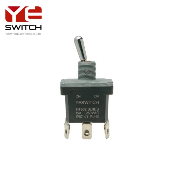 ON-ON Industrial Metal Toggle Switch With Metal Handle For Fire Engine