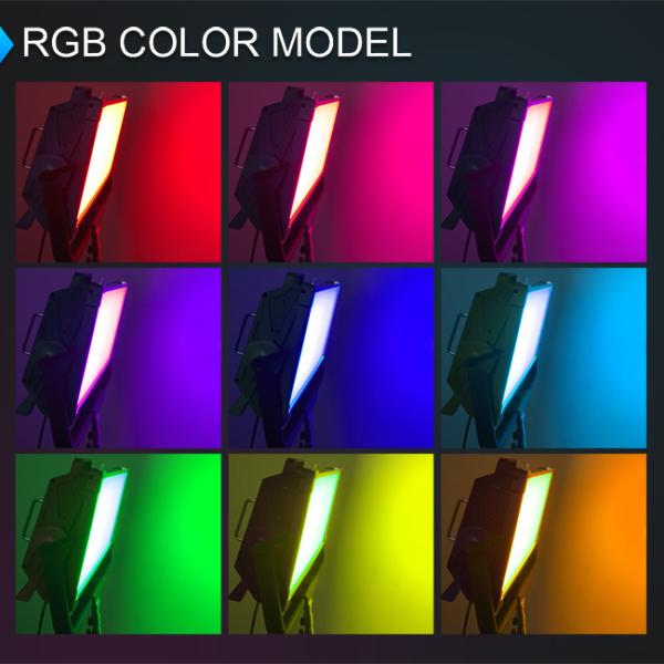 200w high power square LED flat panel light RGB light 2800-9900k suitable for live broadcast social media shooting fill light