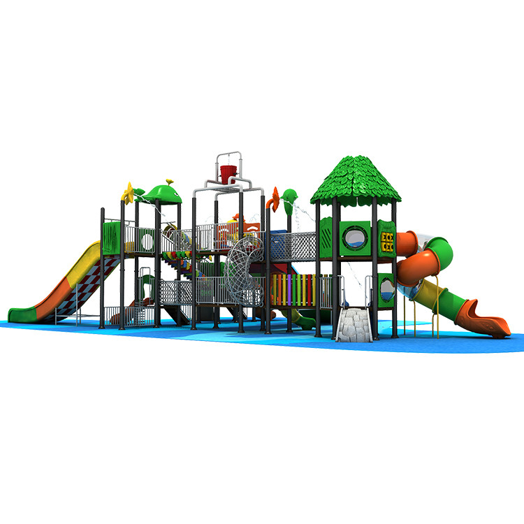 Fiberglass Colorful LLDPE Spray Park Equipment Galvanized Steel