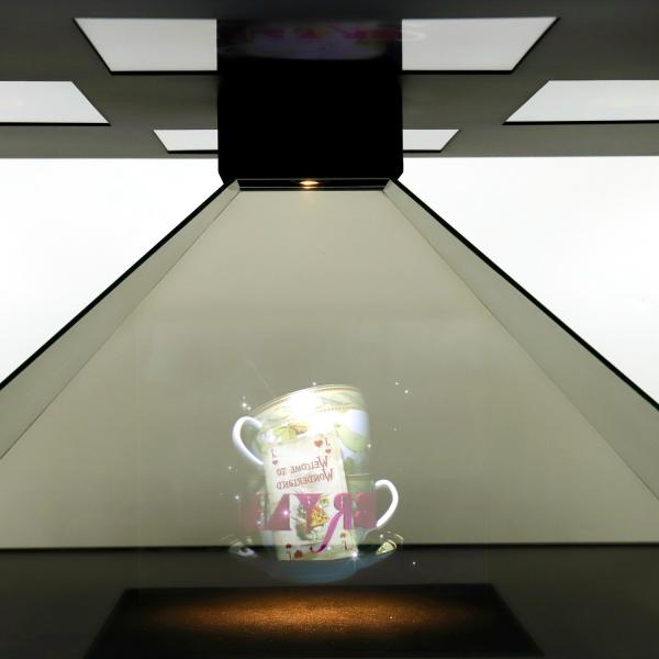 Quality Big Size 4 Sides 360 Degree Holographic Display Case Hologram Showcase Holo Box for sale