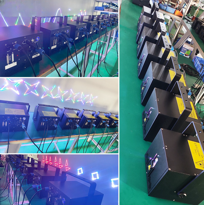 Lightweight 20W RGB Disco Laser Effect Light With Full Color Square Beam